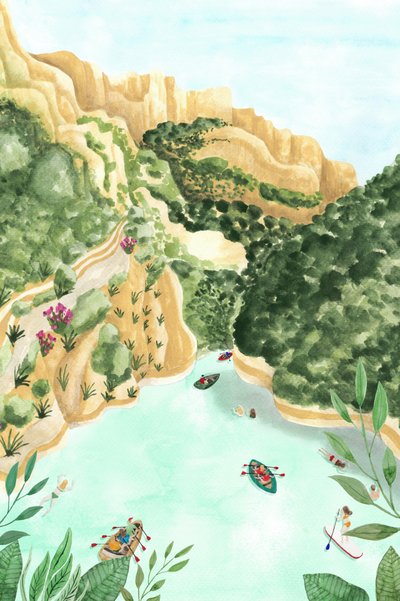 El pintoresco río del Cañón de Karen Menzenbach