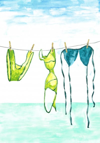 Bañadores de verano al secarse de Karen Menzenbach