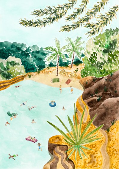 Oasis de la Laguna Tropical de Karen Menzenbach