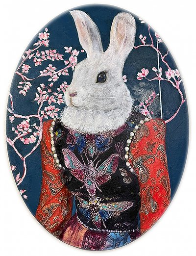 Retrato de un conejo caprichoso de Karenina Fabrizzi