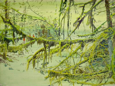 El bosque brumoso y cubierto de musgo de Karin Bos