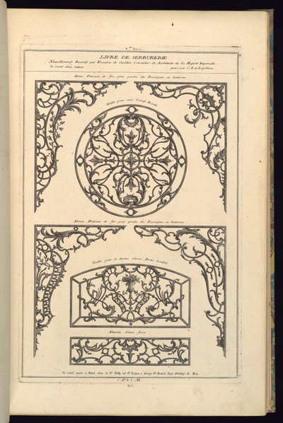 Dos potencias de hierro, para colgar letreros o faroles de Karl Albert von Lespilliez