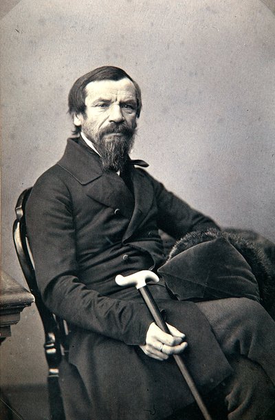Michail Pogodin, historiador y periodista ruso, 1850s de Karl August Bergner