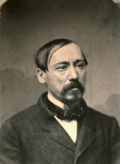 Nikolay Nekrasov, poeta y editor ruso, finales de la década de 1850 de Karl August Bergner