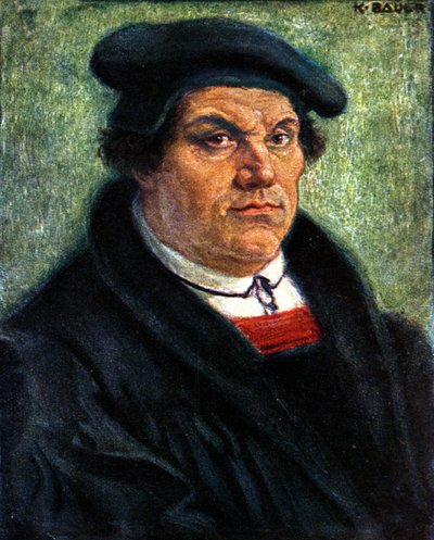 Martín Lutero por Karl de Karl Bauer