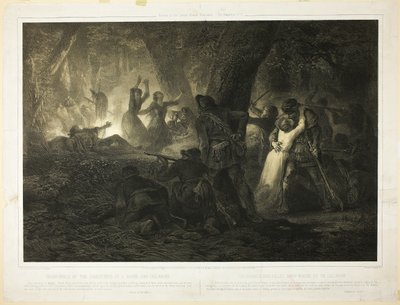 Deliverance of the Daughters of Daniel Boone and Callaway, lámina dos de Histoire des Premiere Colons d