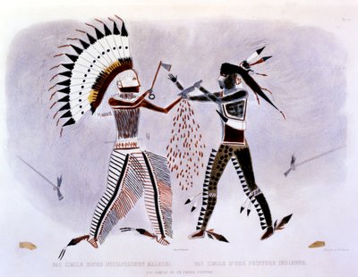 Facsímil de una pintura india, 1843-44 de Karl Bodmer