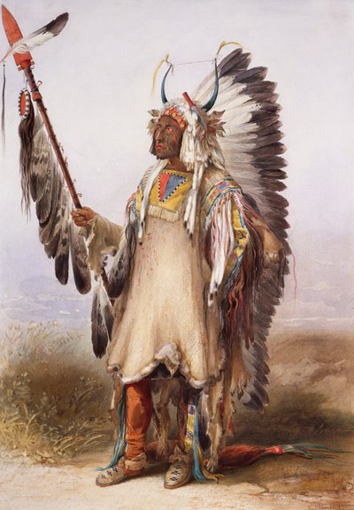 Mató-Tópe, Mandan Chief de Karl Bodmer