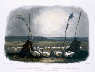 Ofrenda de los indios Mandan, lámina 14 del Volumen 1 de 