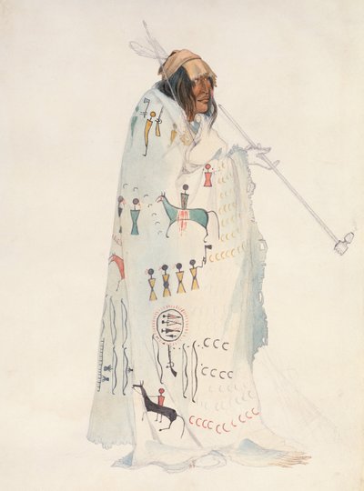 Hombre Piegan Pies Negros de Karl Bodmer