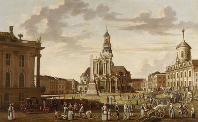 Antiguo mercado de Potsdam e iglesia de San Nicolás de Karl Christian Wilhelm Baron