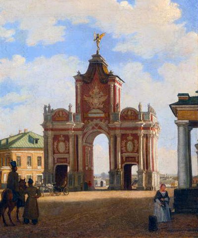 La Puerta Roja en Moscú, 1844 de Karl Fridrikh Petrovich Bodri