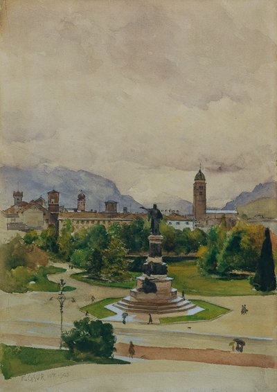 Plaza Dante en Trento de Karl Friedrich Gsur