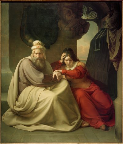 La pareja real afligida de Carl Friedrich Lessing