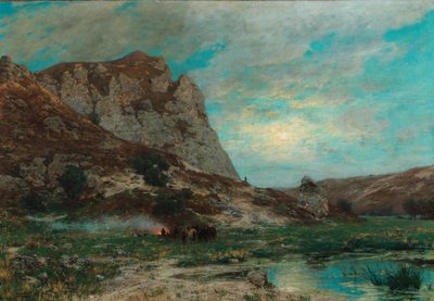 Soldados descansando de Carl Friedrich Lessing