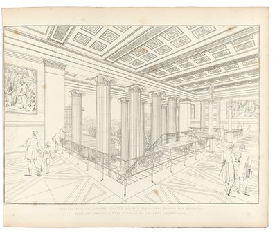 Altes Museum Berlín: Vista de la escalera, 1852 de Karl Friedrich Schinkel
