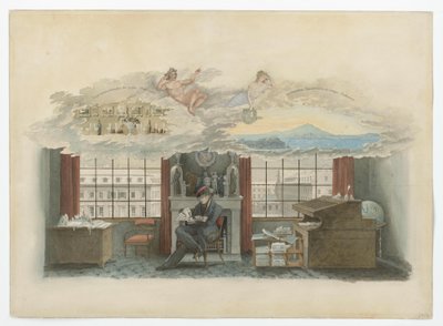 Berlín, Klosterstraße. Instituto de Comercio. Beuth en su vivienda oficial de Karl Friedrich Schinkel