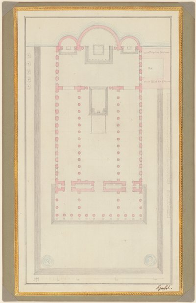 Plano de una catedral para Berlín de Karl Friedrich Schinkel