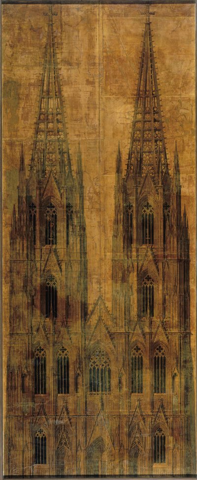 Colonia. Catedral. Alzado de la fachada occidental de Karl Friedrich Schinkel