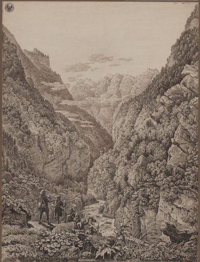 Paso de Lueg cerca de Salzburgo de Karl Friedrich Schinkel