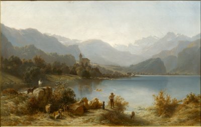 Brienz y el lago de Brienz de Karl Girardet
