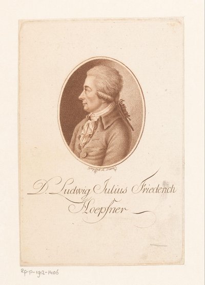 Retrato de Ludwig Höpfner de Karl Goepfert