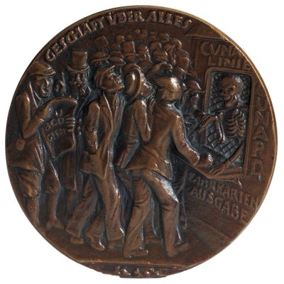 Medalla conmemorativa del torpedeo del transatlántico "Lusitania", 7 de mayo de Karl Goetz
