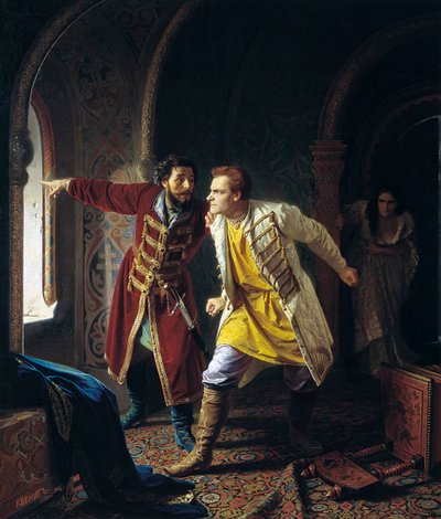 Últimos minutos de Falso Dmitriy I, 1879 de Karl Gottlieb Wenig
