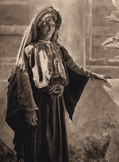 Chica de Ramallah (foto en blanco y negro) de Karl Grober