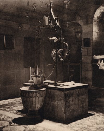 Pozo de Jacob cerca de Sichem (foto en blanco y negro) de Karl Grober