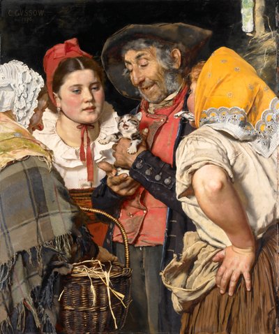 El tesoro del anciano (Das Kätzchen) de Karl Gussow