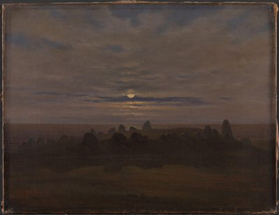 Túmulo de la Edad de Piedra, c.1820 (óleo sobre lienzo) de Karl Gustav Carus