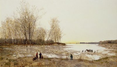 Paisaje Boscoso Inundado, c.1875-80 de Karl Heffner