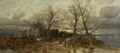 Escena en Holanda, c.1885-90 de Karl Heffner