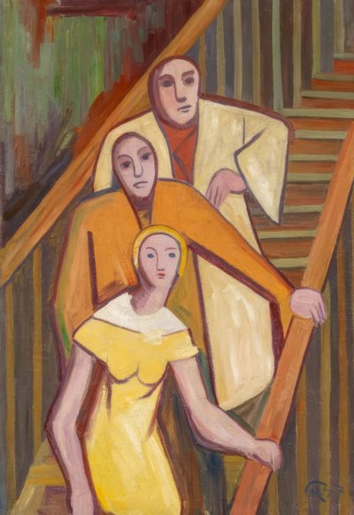 En la escalera de Karl Hofer