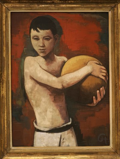 Niño con una pelota de Karl Hofer