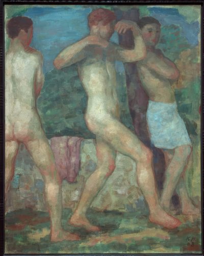 Tres jóvenes de Karl Hofer