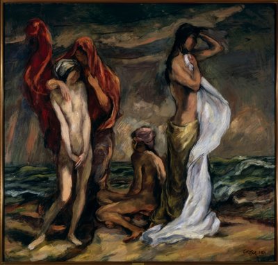 En la tormenta de Karl Hofer