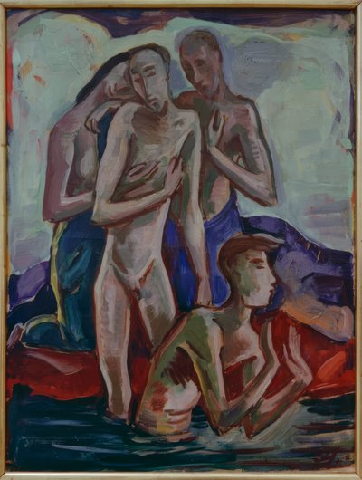 Bautismo en el Jordán de Karl Hofer