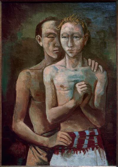 Zwei Freunde von Karl Hofer