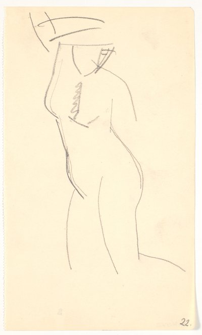 Modelo arrodillada de Karl Isakson