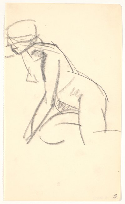 Modelo sentado de Karl Isakson