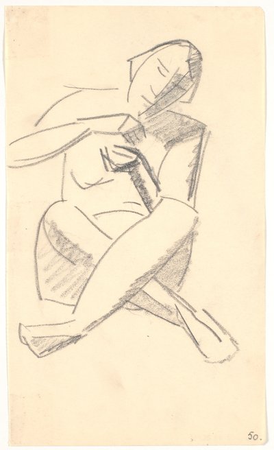 Modelo sentada de Karl Isakson