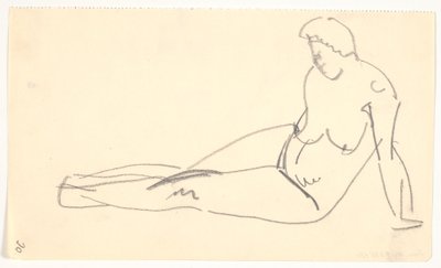 Modelo sentada de Karl Isakson