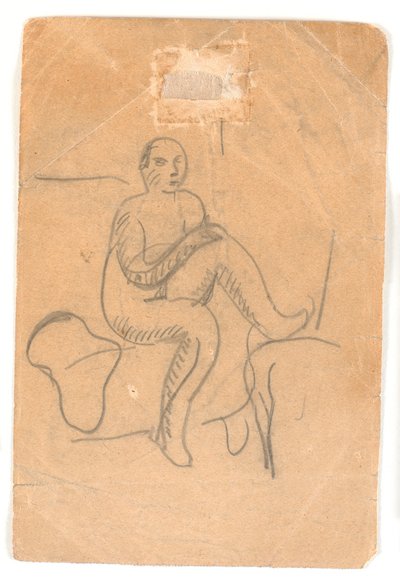 Mujer sentada, desnuda de Karl Isakson