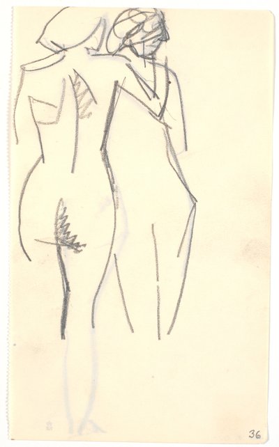 Dos modelos de pie de Karl Isakson