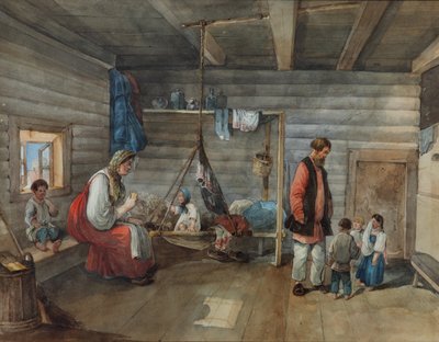 En una casa de pueblo de Karl Ivanovich Kolmann