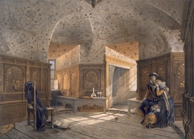 Prisión del Rey Erik XIV, hijo de Gustavo I, en Gripsholm, pub. c. 1853-64 de Karl Johann Billmark