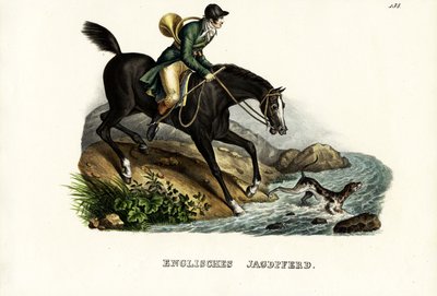 Caballo Cazador Inglés, 1824 de Karl Joseph Brodtmann