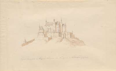 Castillo Landstuhl cerca de Kaiserslautern, perteneciente a los príncipes de Sickingen de Karl Julius Von Leypold